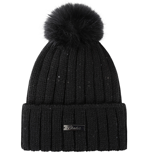 Adult Sequins Bobble Hat