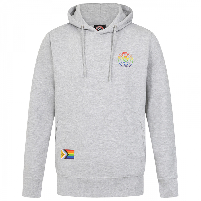 Rainbow Print Hoody Grey