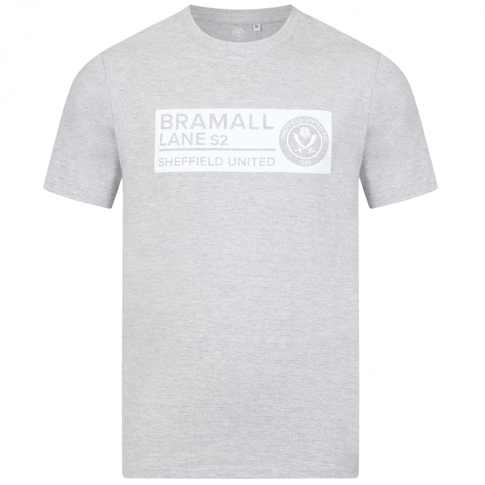 Adult Dalton Street Sign Tee Grey