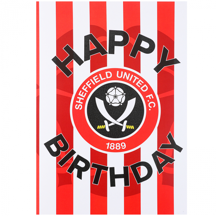 A4 Birthday Stripe Card