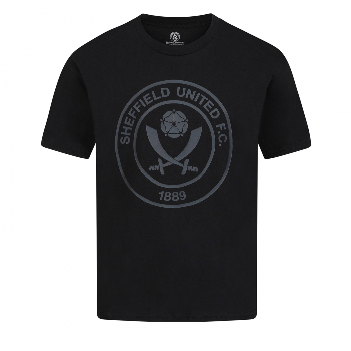 Junior Sheffield United Crest Tee Black