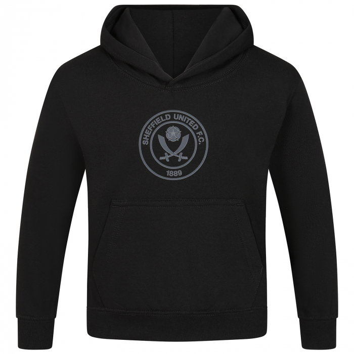 Junior Sheffield United Crest Hoody Black