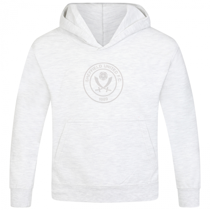 Junior Sheffield United Crest Hoody Grey